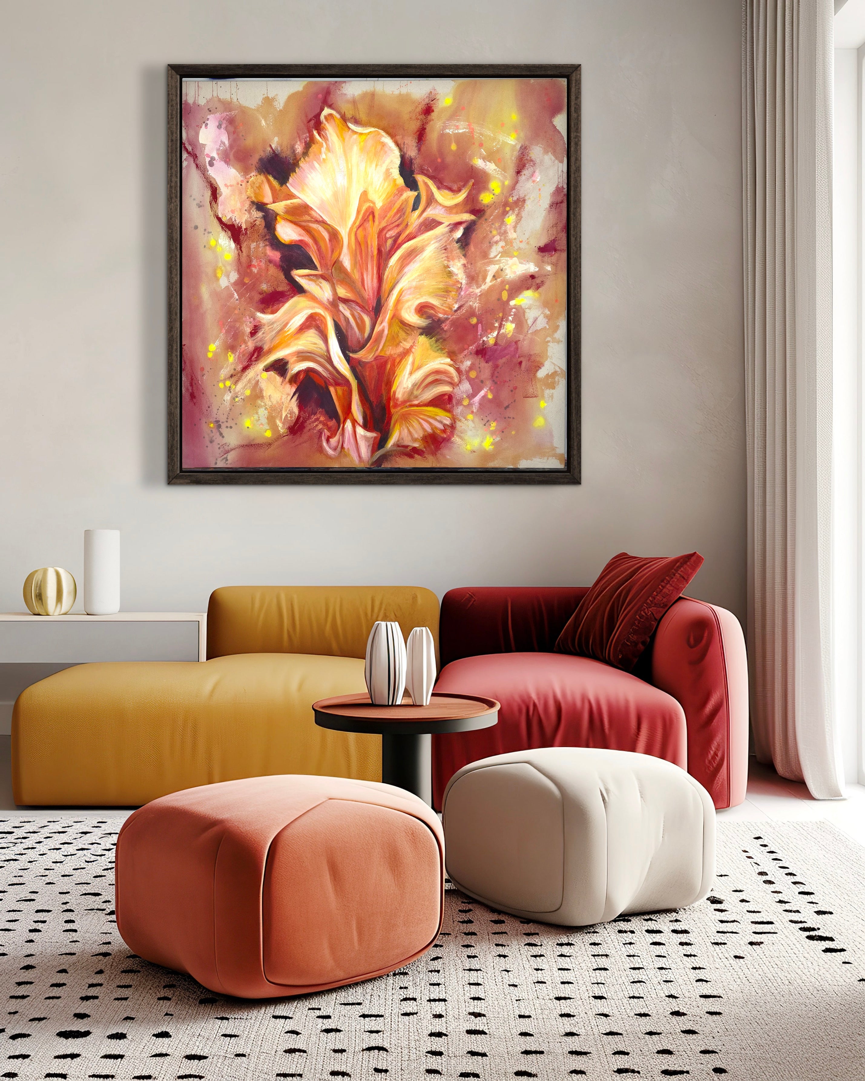 Iris Flame Print