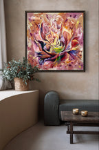 Fire Peonie Print